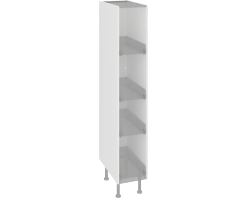 PICCANTE Smart Corps d'armoire à pharmacie midi pack latéral lxpxh 30 x 56,5 x 160 cm blanc démonté « N° 43 » Armoire haute avec étagères et pieds