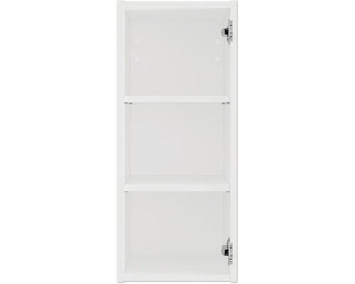 Armoire de salle de bain blanche avec étagères