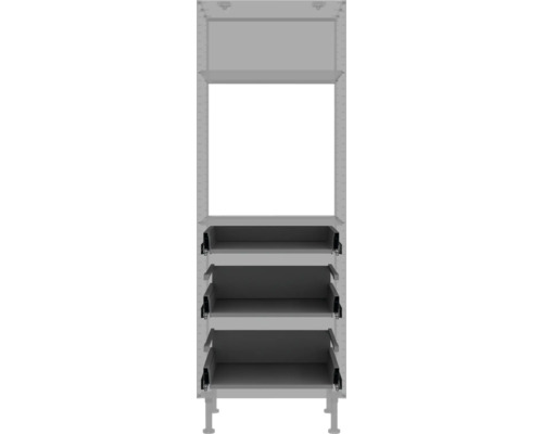 Étagère avec trois surfaces de rangement
