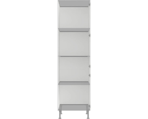 Hochschrank mit mehreren Regalböden und Füssen