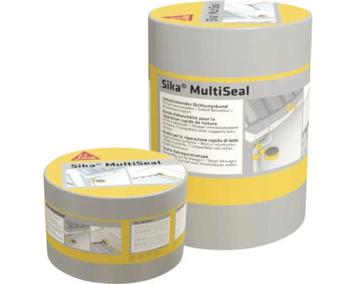 Sika Multiseal Bande d'étanchéité couleur alu, longueur 3 m Ruban d''étanchéité Sika MultiSeal en deux tailles d''emballage