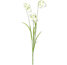 Perce-neige artificiel avec tiges et feuilles vertes