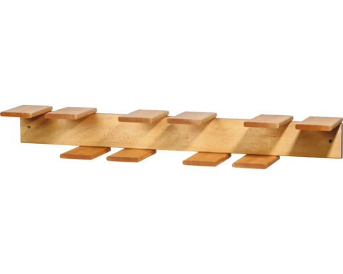 Holzregal mit mehreren Ablageflächen für die Wandmontage