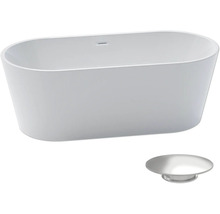 Baignoire îlot avec garniture d''écoulement