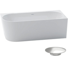 Baignoire rectangulaire avec garniture de vidange