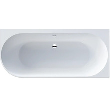 Baignoire îlot de forme ovale vue de dessus