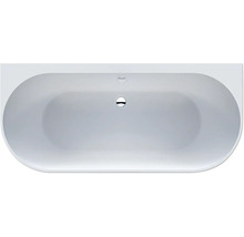 Baignoire îlot avec trop-plein et garniture de vidage