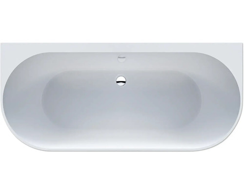 Baignoire îlot avec trop-plein et garniture de vidage