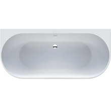 Vue de dessus d'une baignoire autoportante