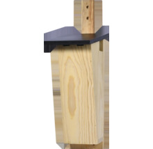 Holz-Nistkasten mit Dach für Gartenvögel