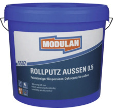 Seau d''enduit à rouleau Modulan Aussen 0.5, enduit décoratif à dispersion à grain fin pour l''extérieur