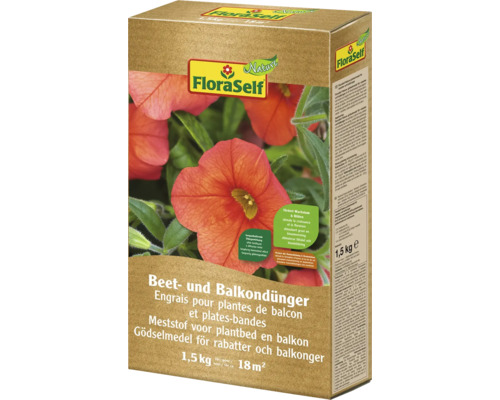 Beetdünger & Balkondünger FloraSelf Nature 1,5 kg FloraSelf Beet- und Balkondünger, 1,5 Kilogramm Packung