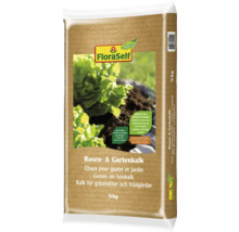 Chaux pour gazon et jardin FloraSelf, paquet de 5 kg