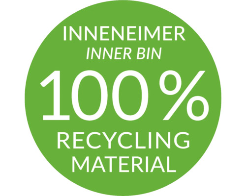 100 Prozent Recyclingmaterial für Inneneimer