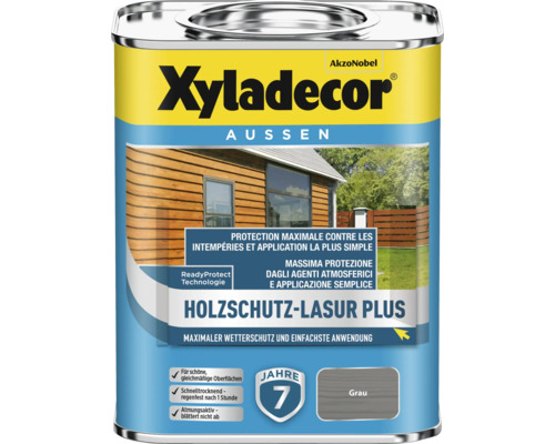 Xyladecor Holzschutzlasur Plus, Wetterschutz für Aussenbereiche, Gebindegrösse