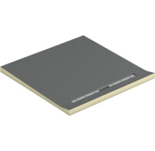 Receveur de douche carré avec caniveau d'écoulement