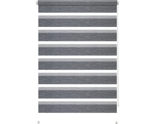 Store enrouleur double gris pour fenêtre
