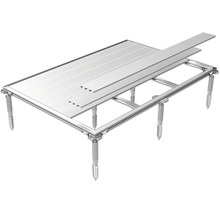 Tisch mit Schraubfüssen und Tischplatten