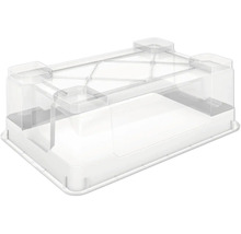 Aufbewahrungsbox aus Kunststoff mit transparentem Deckel