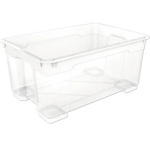 Boîte de rangement transparente en plastique
