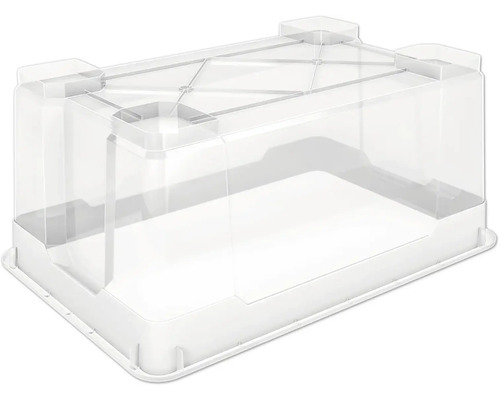 Transparente Aufbewahrungsbox aus Kunststoff mit Deckel
