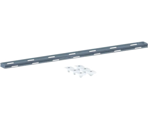 Rail d'étagère avec clips de montage