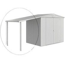 Metall Gerätehaus mit Anbau für Gartengeräte und Werkzeuge