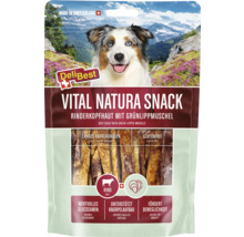 DeliBest Vital Natura Snack cuir chevelu de boeuf avec moules à lèvres vertes pour chiens