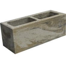 Grauer Betonblock mit zwei Hohlräumen