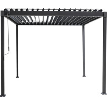 Metallpergola mit verstellbaren Lamellen für den Garten