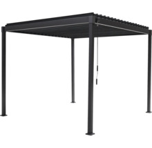 Pergola mit Lamellendach und vier Pfosten
