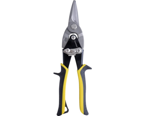 Blechschere Pattfield links, rechts, gerade 250 mm Blechschere mit gelb-schwarzem Griff