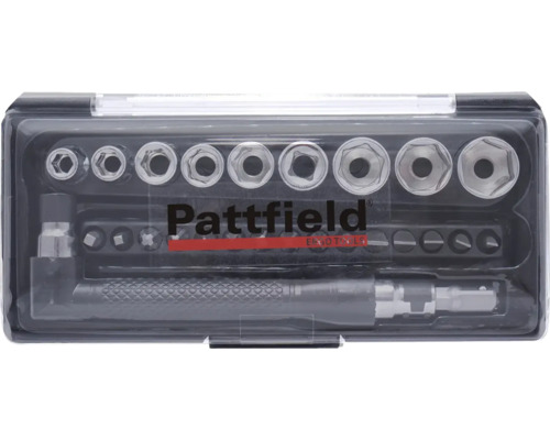 Bit- und Steckschlüssel Set Pattfield 26-tlg Pattfield Steckschlüsselsatz im Koffer