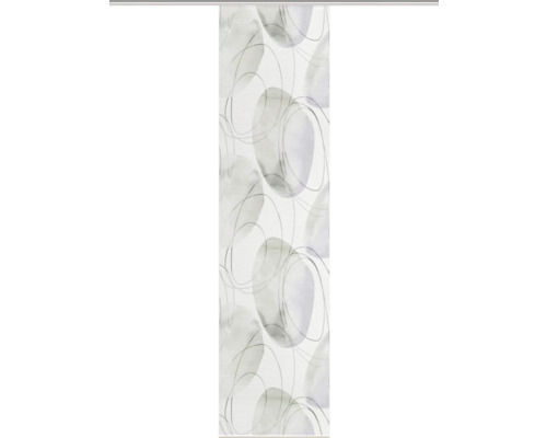 Panneau coulissant avec motif de cercles abstraits