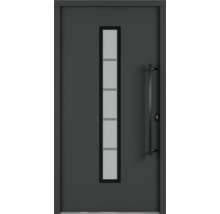 Porte d''entrée avec insert en verre et poignée