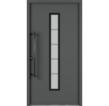 Porte d''entrée avec insert en verre et poignée
