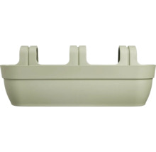 Balkonkasten aus Kunststoff mit Halterung zur Anbringung am Geländer