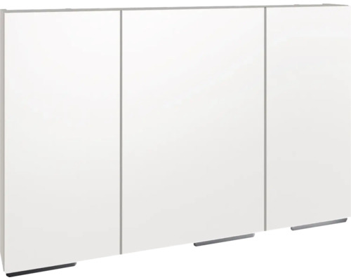Weißer Hängebadschrank mit drei Türen