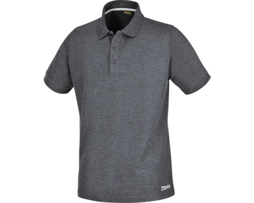 Graues Poloshirt mit kurzen Ärmeln