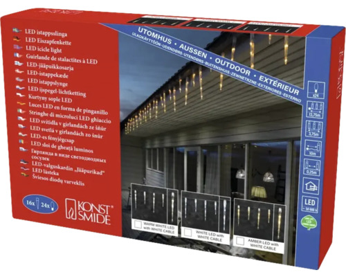 Guirlande de stalactites à LED pour la décoration en carton