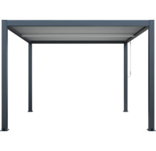 Pergola avec toit à lamelles et quatre poteaux