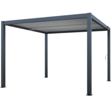 Pergola de terrasse autoportante avec toit à lamelles