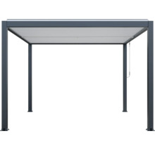 Pergola de terrasse autoportante avec toit à lamelles