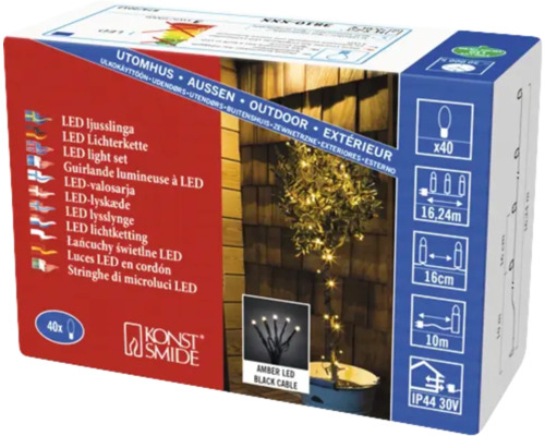 Emballage de guirlande lumineuse LED Konstsmide pour l''extérieur
