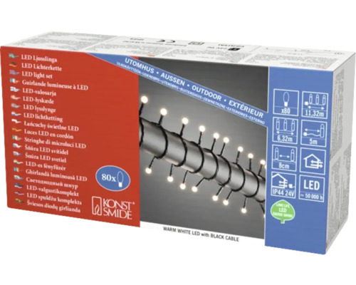 Guirlande lumineuse LED pour extérieur dans son emballage