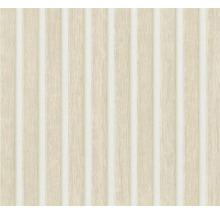 Papier peint avec structure en bois et rayures verticales