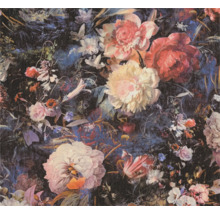 Papier peint à motif floral avec pivoines et éléments floraux