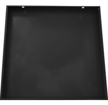 Sous-pot de jardinière noir en métal