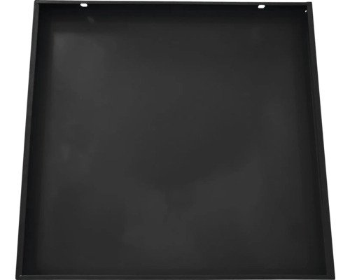 Sous-pot de jardinière noir en métal