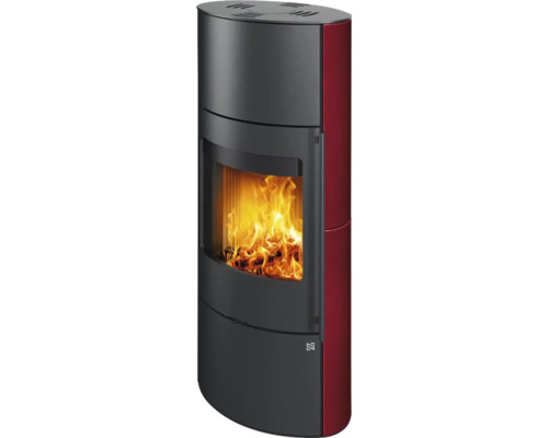 Kaminofen mit Brennkammer und Seitenverkleidung